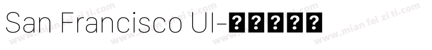 San Francisco UI字体转换